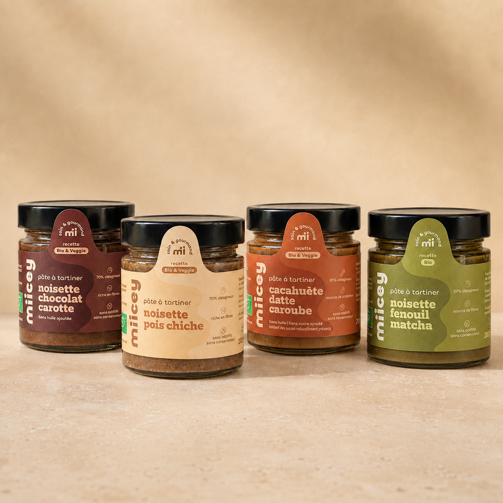 Coffret Découverte MIICEY — Les 4 recettes bio, 4 x 200 g